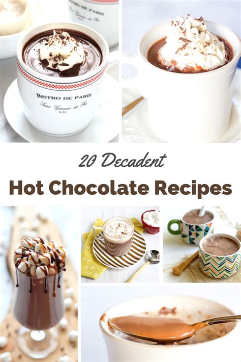 20 decadent hot chocolate recipes for fall and winter