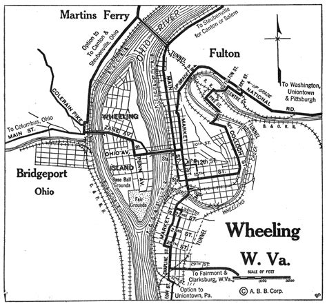 west virginia city maps  americanroadscom
