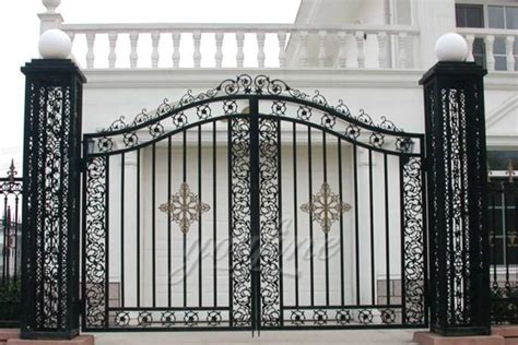 simple cast door iron gate designs  fine sculpture