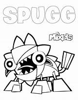 Mixels Coloring Pages Tribe Pdf Series sketch template