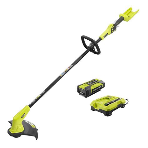Ryobi 40 Volt Lithium Ion Cordless String Trimmer 1 5 Ah Battery And