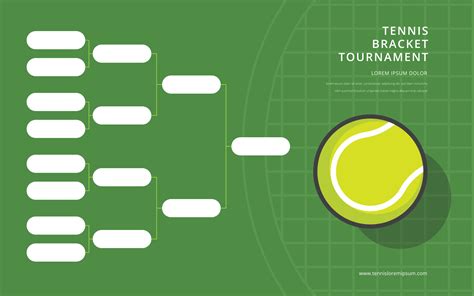 tennis tournament bracket poster flat youth style  vector art  vecteezy