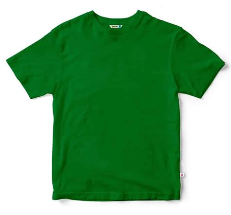 Green Plain Round Neck T Shirt Inkholic