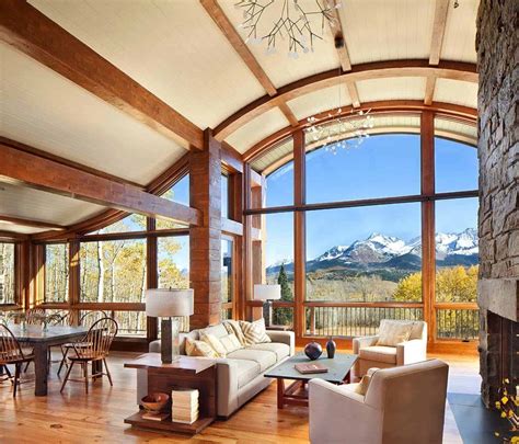 colorado mountain cabin perfectly frames views  mount wilson