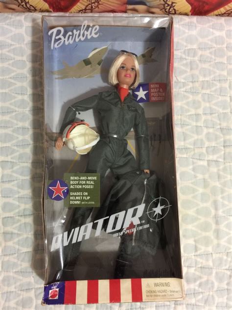 barbie aviator aafes special edition bend move body pilot army air