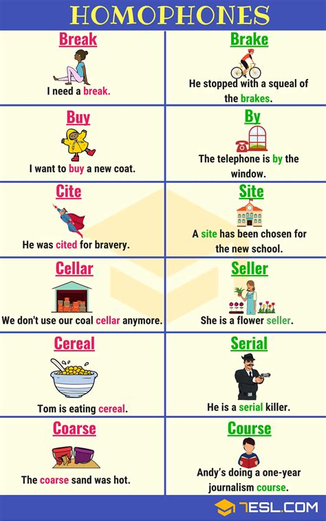 homonym extensive list   homonyms  examples