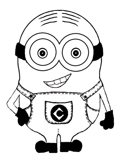 minion printable outline colouring minions coloring pages