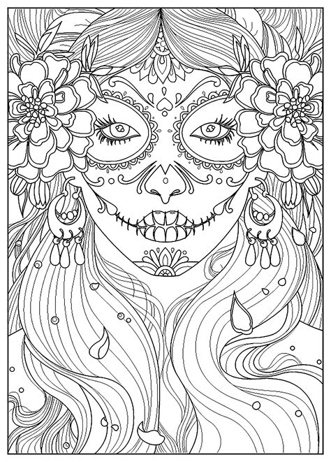 halloween day   dead coloring pages