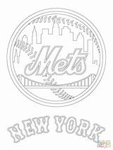 Mets Yankees Dodgers Skyline Tremendous Getcolorings Getdrawings Gcssi sketch template