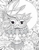 Coloring Pages Adult Owl Mandala Colouring Printable Owls Book Evil Eye Books Sheets Color Patterns Adults Drawings Cool Animal Printables sketch template