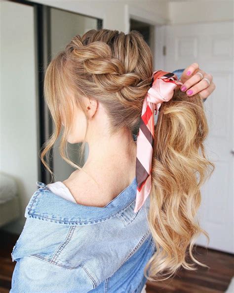 creative ponytail hairstyles  long hair summer