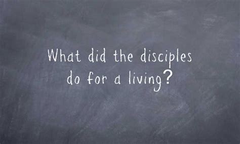 occupations   twelve disciples  bible answer