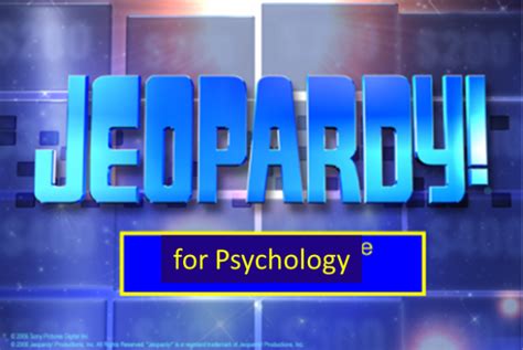 let s play psychology jeopardy psychology today
