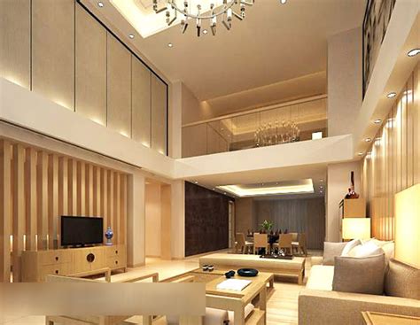 modern duplex living room interior design  model max vray opendmodel