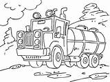 Truck Coloring Pages Tanker Kids sketch template