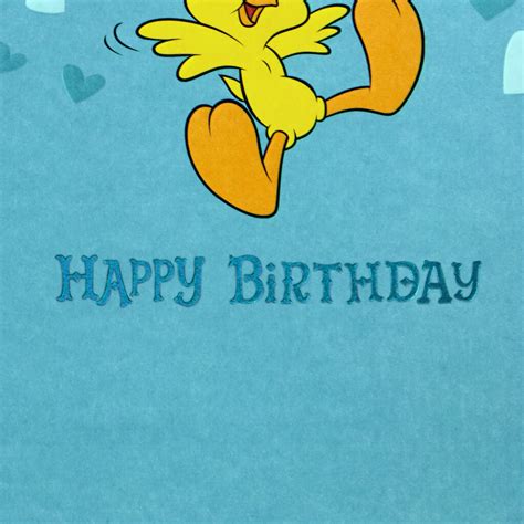 looney tunes tweety bird lots  love birthday card greeting cards