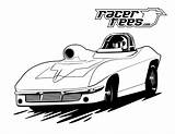 Racer sketch template