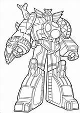 Power Rangers Pages Megazord Coloring Getcolorings sketch template