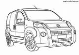 Fiat Coloring Pages Fiorino Cars Main Magic Skip sketch template