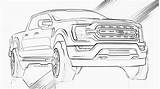 Bronco F150 Motor1 Tesla sketch template