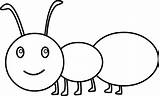 Ants Marching Ant sketch template