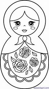 Thermometer Coloring Clipart Clip Webstockreview Matryoshka Doll sketch template