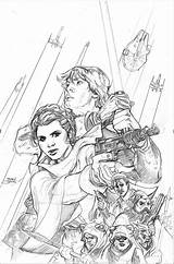 Wars Star Cover Pencil Book Coloring Deviantart Comic Choose Board Colouring Pages sketch template