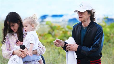 Mick Jagger And Girlfriend Melanie Hamrick Cuddle With Son Deveraux