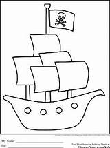 Pirate Ship Piratenschiff Piraten Basteln Pirates Malvorlagen Barco Pirata Malvorlage Piratas Schiff Pirati Piratenschip Kleurplaten Barcos Draw Barca Nave Malen sketch template