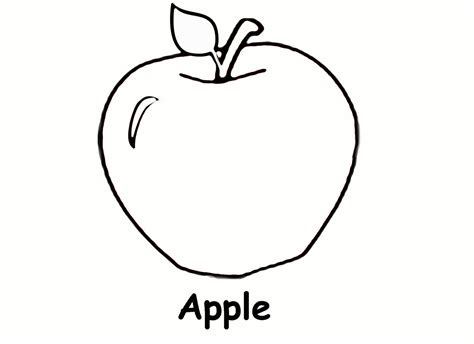 printable coloring pages apple