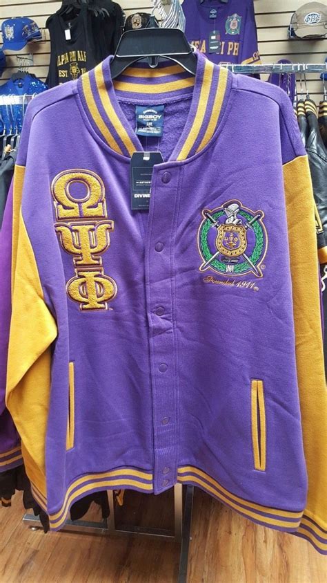 Omega Psi Phi Fraternity Jacket Omega Purple Fleece