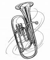 Tuba Drawing Sousaphone Euphonium Brass Daily Getdrawings Week Clipartmag Paintingvalley Line Choose Board Kh sketch template