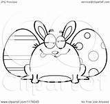 Easter Chubby Eggs Bunny Drunk Royalty Clipart Cory Thoman Vector Cartoon Surprised Depressed Mad Happy 2021 Clipartof Illustration sketch template