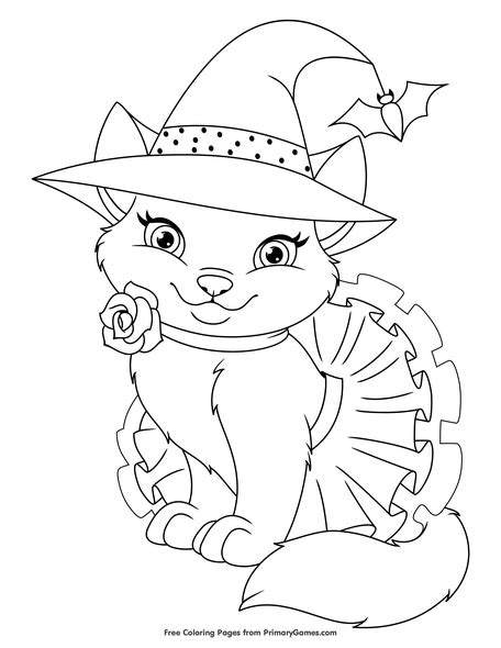 color pages halloween cats halloween cats  printable templates