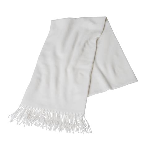 weather   accessories white pashmina shawl