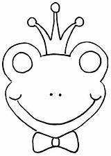 Mask Frog Coloring Duck Pages Kids King Masks Sapo Para Colorear Animal Worksheets Rey Carnevale 為孩子的色頁 Uploaded User sketch template