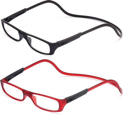 2 pack magnetic reading glasses for men and women 2 50 60 64 years