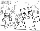 Roblox Coloring Minecraft Pages Characters Cute Printable Noob Color Print Kids Template Bettercoloring sketch template