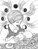 Pregnant Pages Coloring Woman Color Getdrawings Getcolorings sketch template