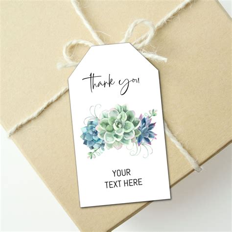 succulent   gift tags gift printable giftfavor tags