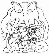 Coloring Cthulhu Designlooter sketch template
