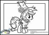 Pony Coloring Pages Little Applejack Nightmare Moon Clipart Da Minister Colors Team Mlp Color Library Choose Board sketch template
