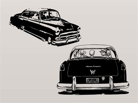 Vintage Cars Vector Art And Graphics