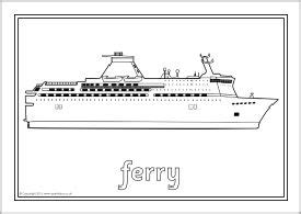 water transport colouring sheets sb sparklebox printable