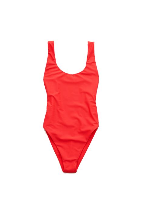13 Red Bathing Suits Inspired By Baywatch Best Red One Pieces