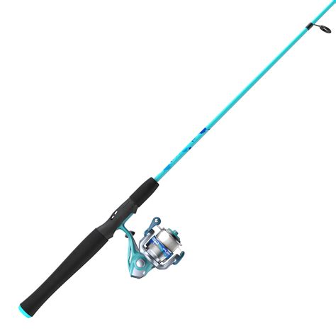 zebco splash spinning reel  fishing rod combo  foot  piece fishing pole blue walmartcom