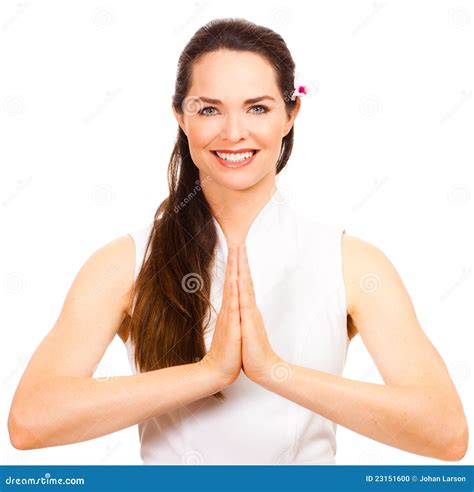 beautiful female massage therapist stock photo image