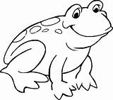 Lily Pad Frog Coloring Pages Frogs Clipartmag Drawing sketch template