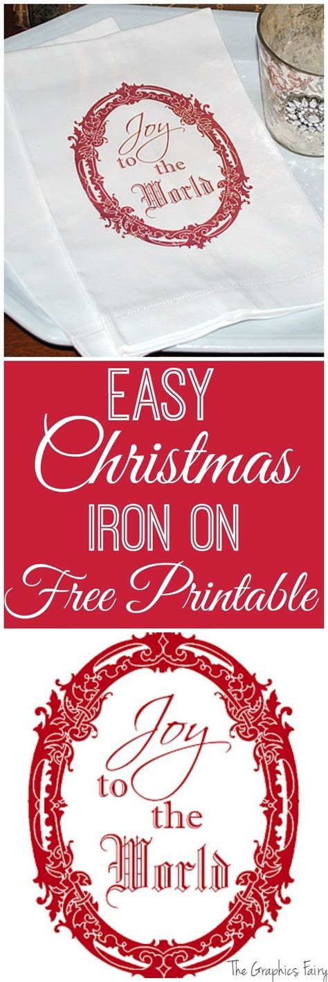 printable christmas iron  transfers  printable