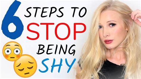 how to stop being shy 6 steps to be confident youtube